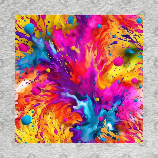 Abstract paint splats by BloodRubyz